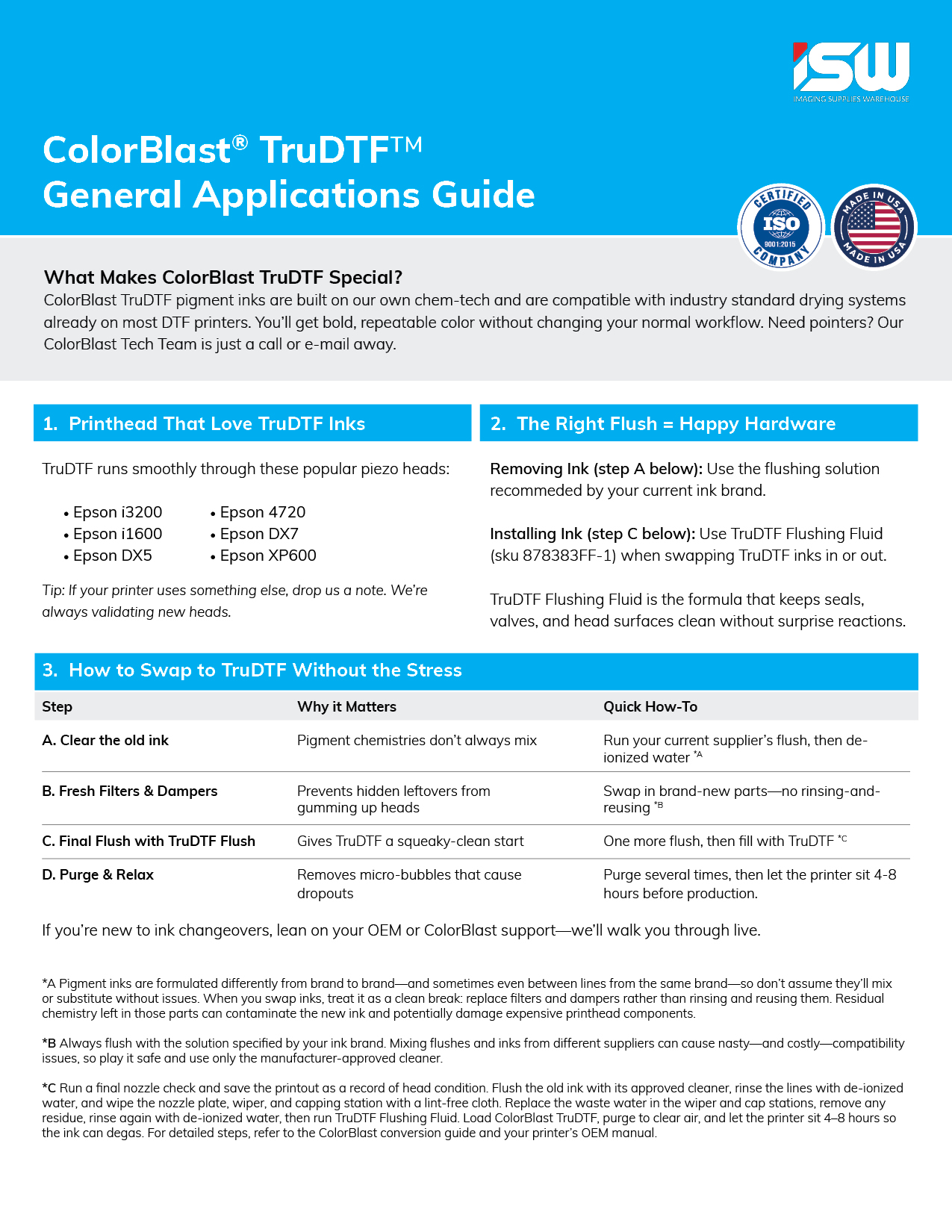 ColorBlast TruDTF Application Guide